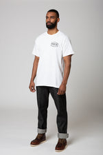 White Diamond Back Print T-Shirt