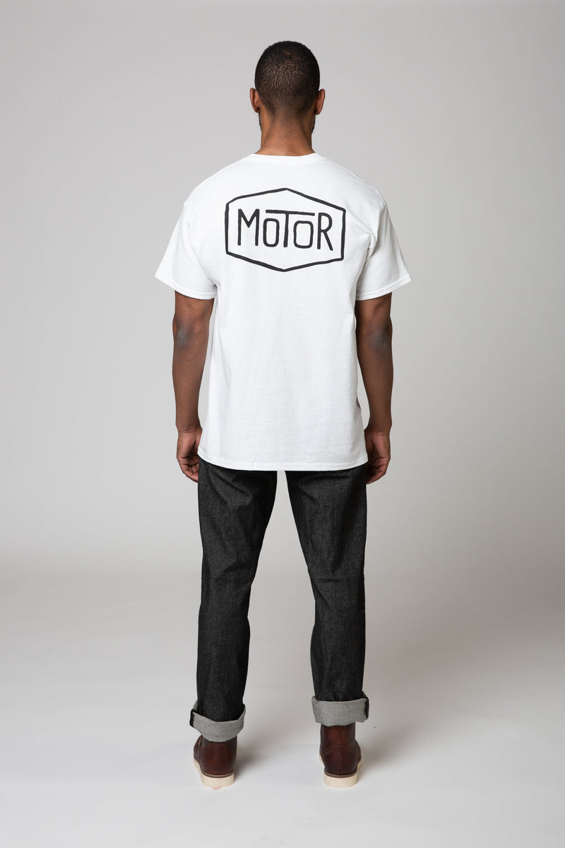 White Diamond Back Print T-Shirt