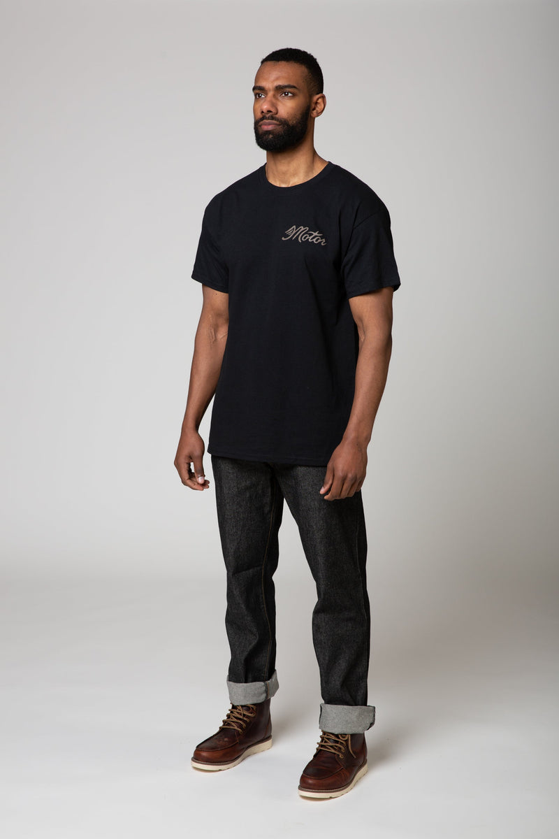Brown Winged Back Print T-Shirt